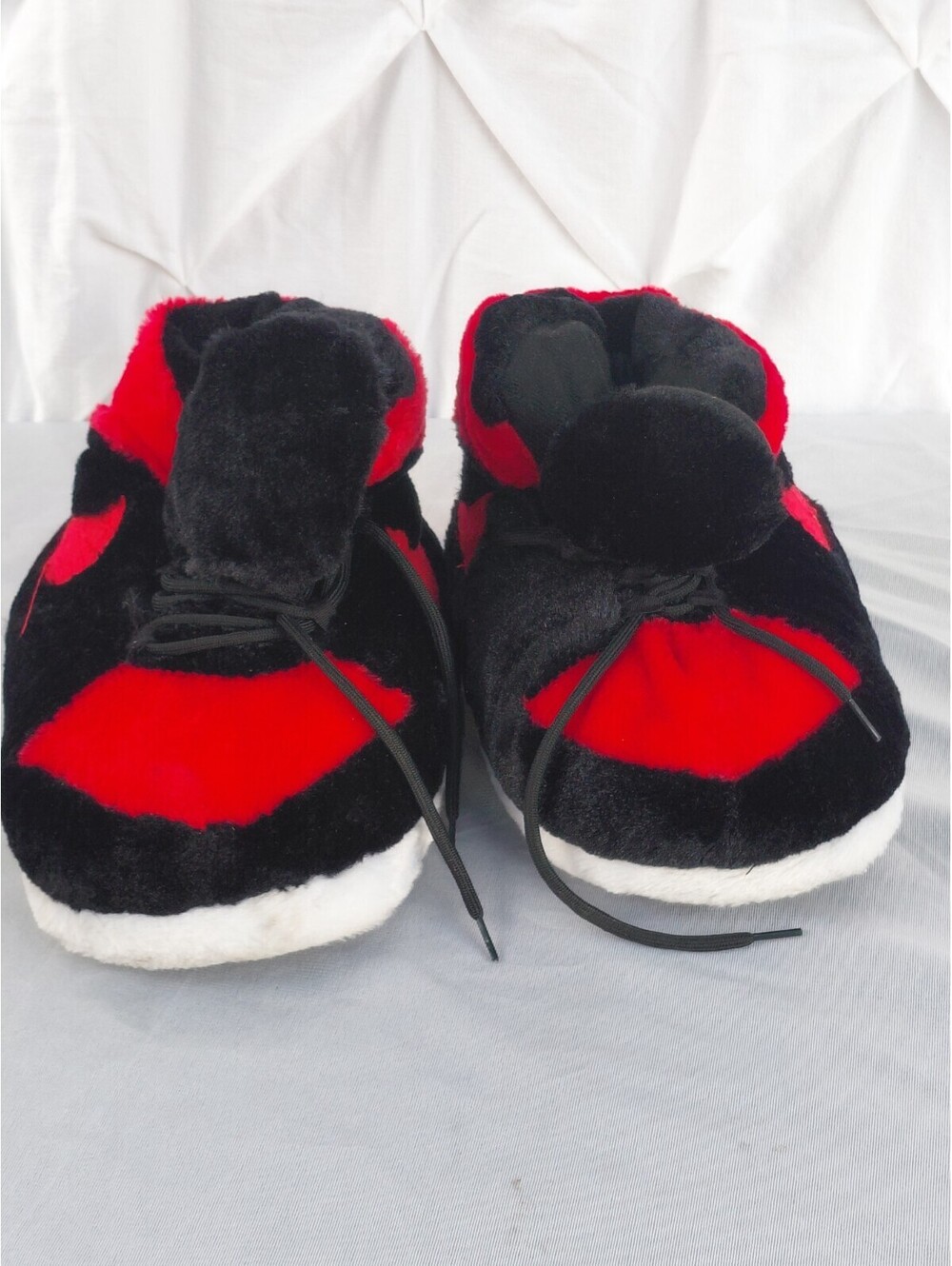 Jordan Bred Black Red Style Soft House Slippers Sz 36–44